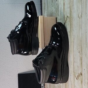 Rocky High Gloss‎ Dress Leather Chukka Boots FQ00500-8 Size 10W Wide